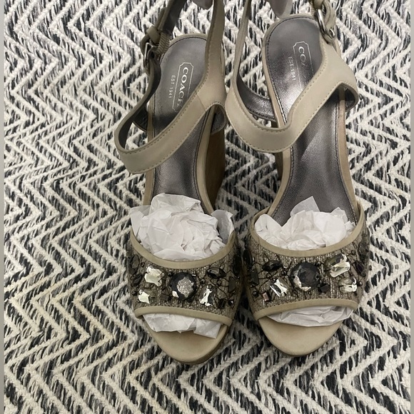 Coach leather Wedges - Picture 2 of 7